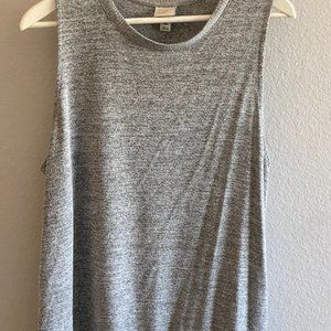 XXL A New Day Gray Crew Neck Tank w/ Split Hem
